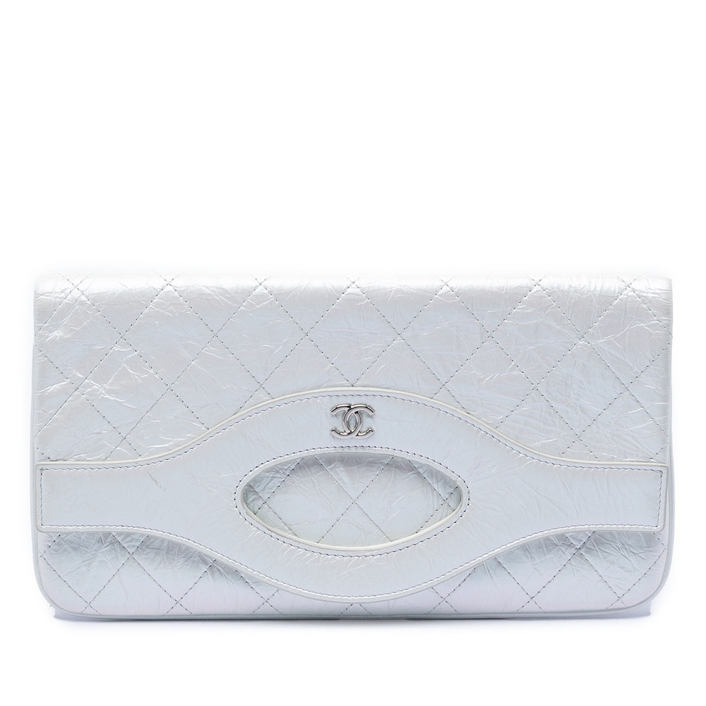 Pre-Loved Chanel Iridescent Aged Calfskin 31 Clutch - Picture 1 of 8